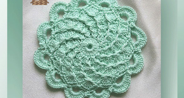 Aroma-therapy Spiral Lace Coaster <br /><br /><font color=