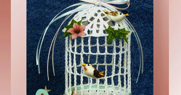 Whimsical Birdcage in Miniature  <br /> <br /><font color=