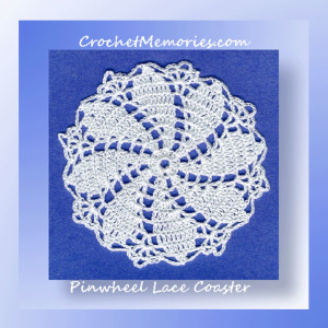 Pinwheel Lace Coaster