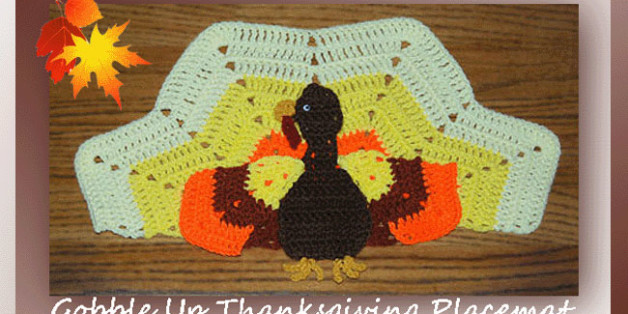 Gobble Up Thanksgiving Placemat <br /><br /><font color=