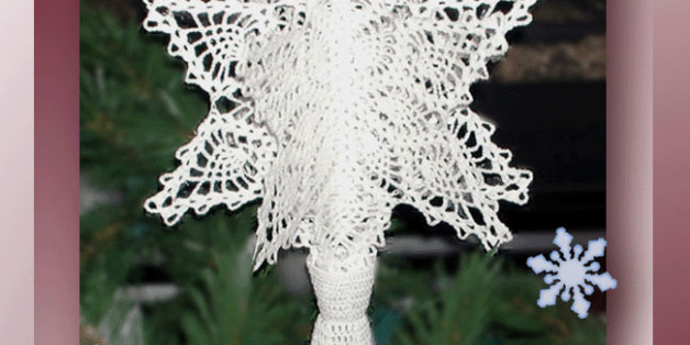 Pineapple Snowflake Tree Top Ornament  <br /><br /><font color=