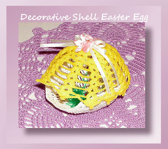 Decorative Shell Easter Egg  <br /><br /><font color=