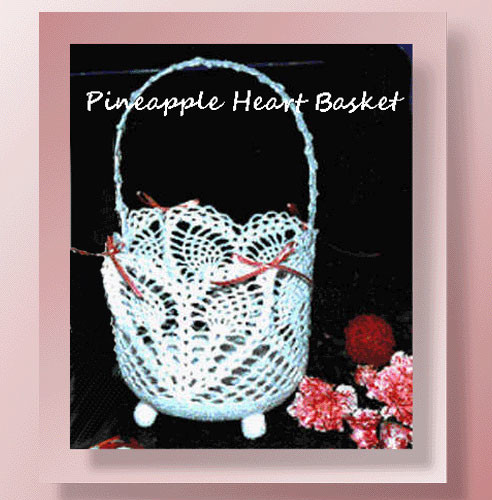 Pineapple Heart Basket <br /><br /><font color=