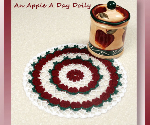 An Apple A Day Doily  <br /><br /><font color=