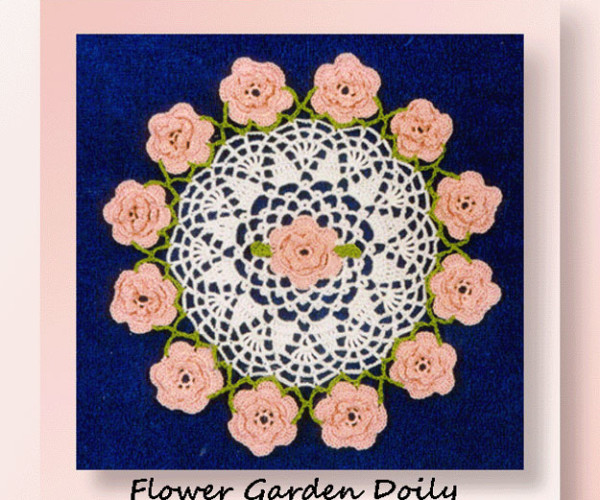 Flower Garden Doily <br /><br /><font color=