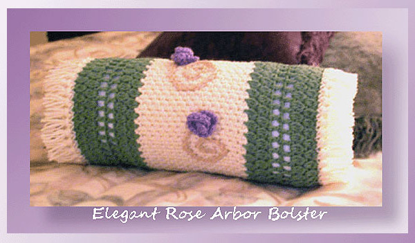 Elegant Rose Arbor Bolster <br /><br /><font color=