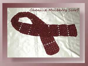 Chenille Mulberry Scarf