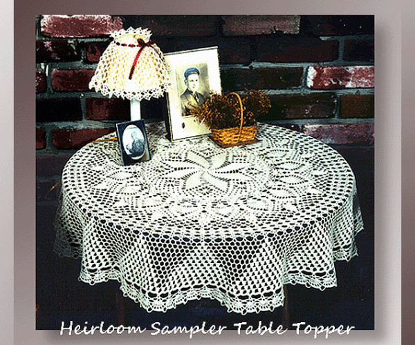 Heirloom Sampler Table Topper     <br /><br /><font color=