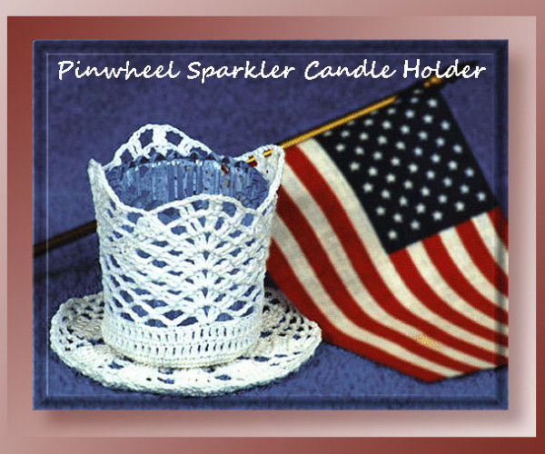 Pinwheel Sparkler Candle Holder  <br /><br /><font color=