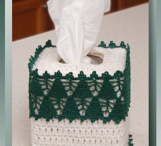 Christmas Tree Farm Tissue Cover   <br /><br /><font color=