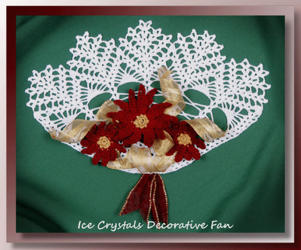 Ice Crystals Decorative Fan    <br /><br /><font color=
