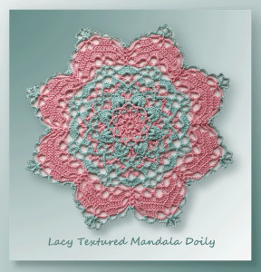 Lacy Textured Mandala Doily